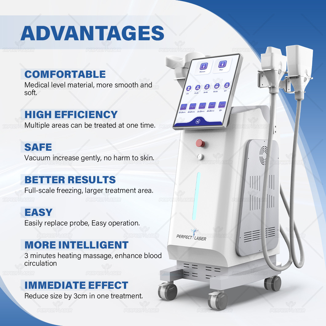4 Handles Cryolipolysis Weight Loss Machine With Adjustable Cooling System