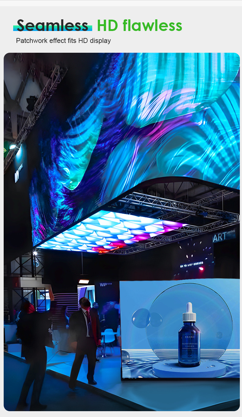 Rental LED Flexible Screen 4000cd/m2 Concert LED Screen IP65 160° Viewing Angle