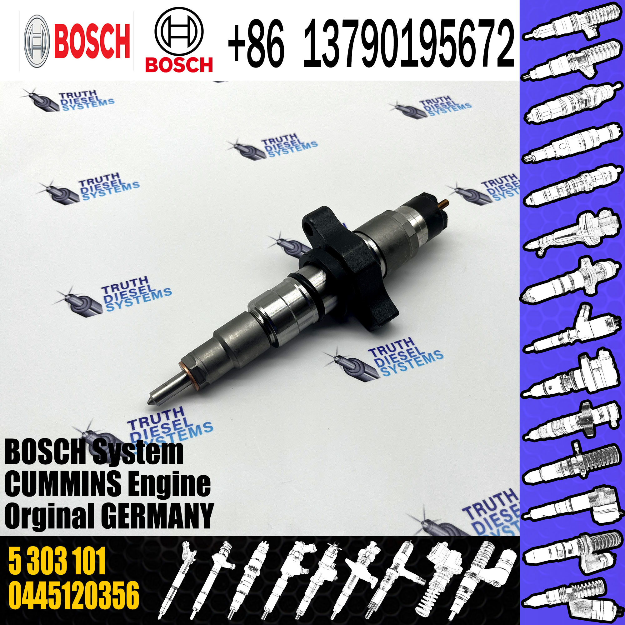 Diesel Fuel Injector 22012829 BEBE4L13001 VOE21714948 889498 22012829 For VOL Cummins excavator D13 D16 EC210 EC220