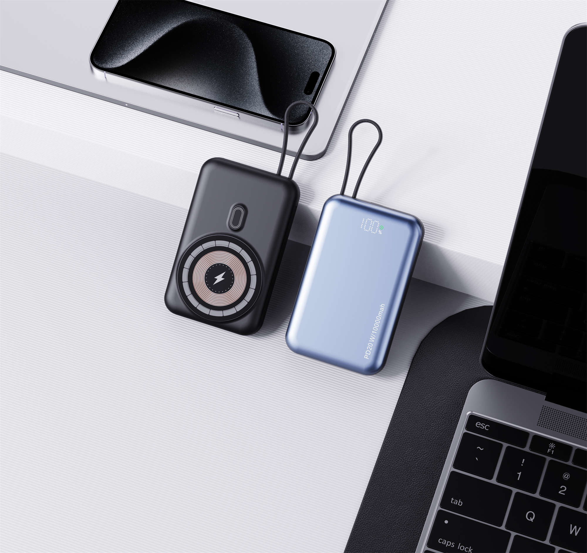 Mini Power Bank Charger Magnetic Wireless PD20W External Battery Fast Charging