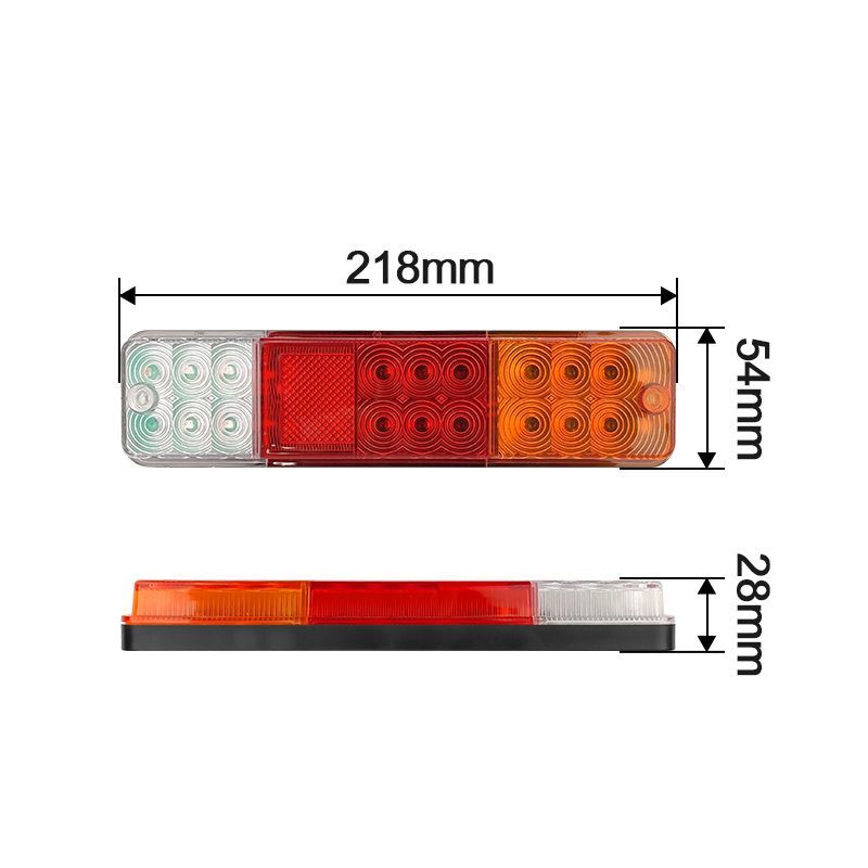 High Quality Forklift Parts 10-80V LED Three Color Rear Light Tail Signal Light