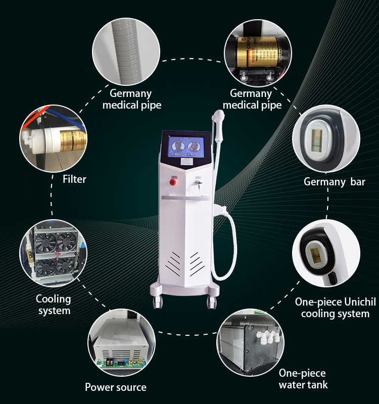 TEC 600W 808 Diode Laser Hair Removal Machine For Skin Tightening