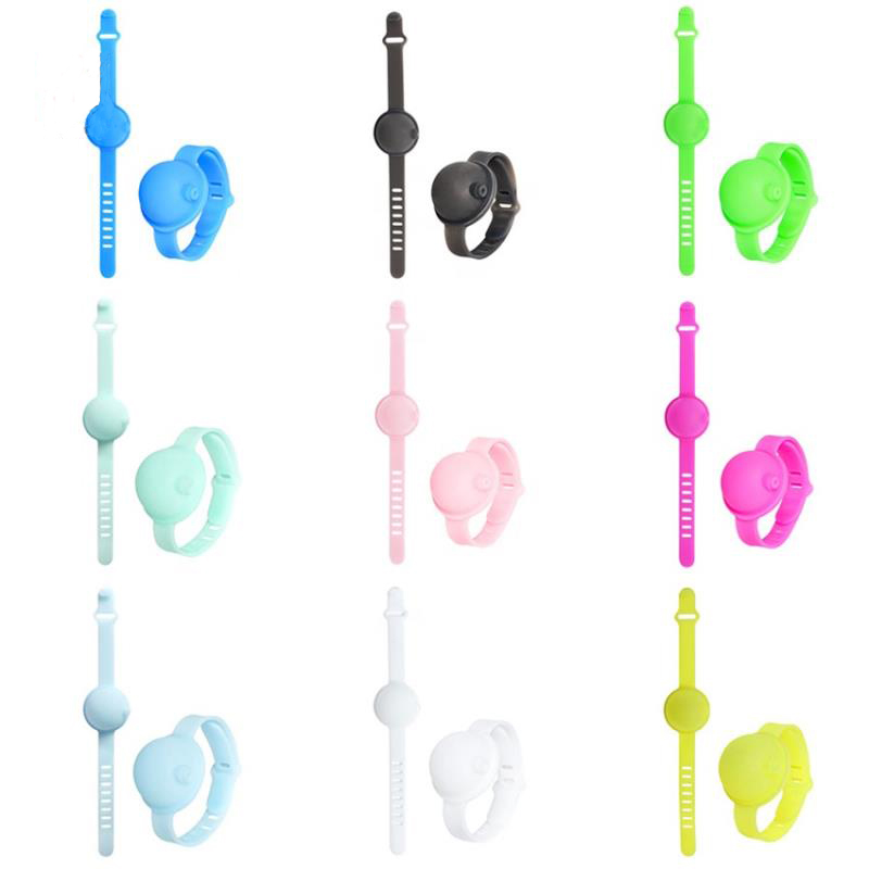 Adjustable 2020 Hot Sale Band Wristband Silicone Adjustable Sterilization Dispenser Disinfection Hand Sanitizer with Bracelet