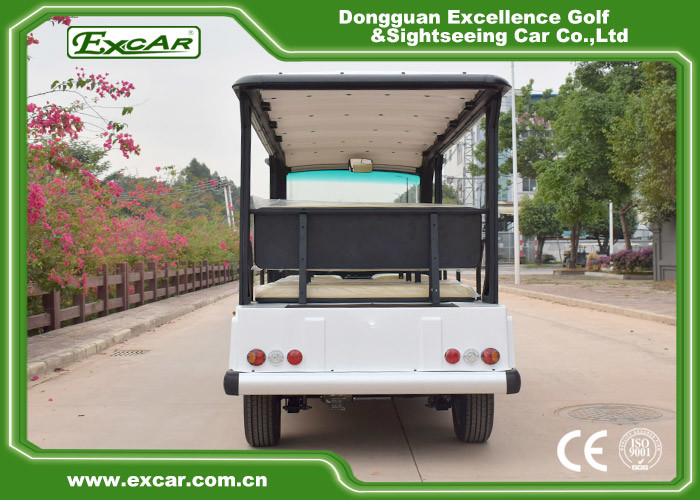 Silver 11 Seater Electric Sightseeing Bus 7.5KW KDS Motor 1 Year Warranty