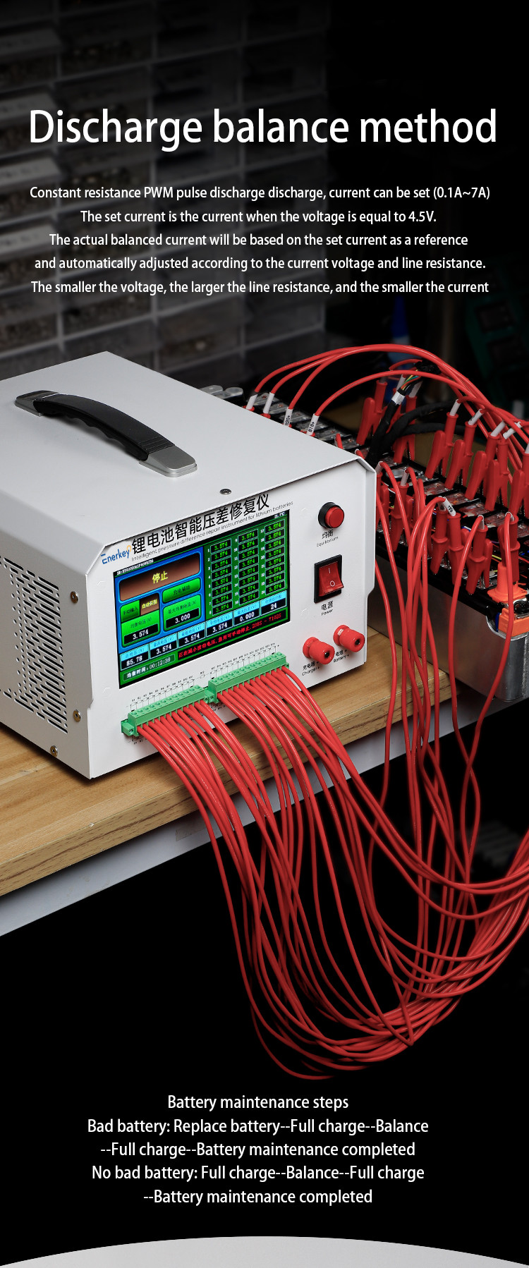 2-4.5V Battery Testers / Battery Charge Discharge Machine With ±(0.06%FS) Voltage Measure Accuracy