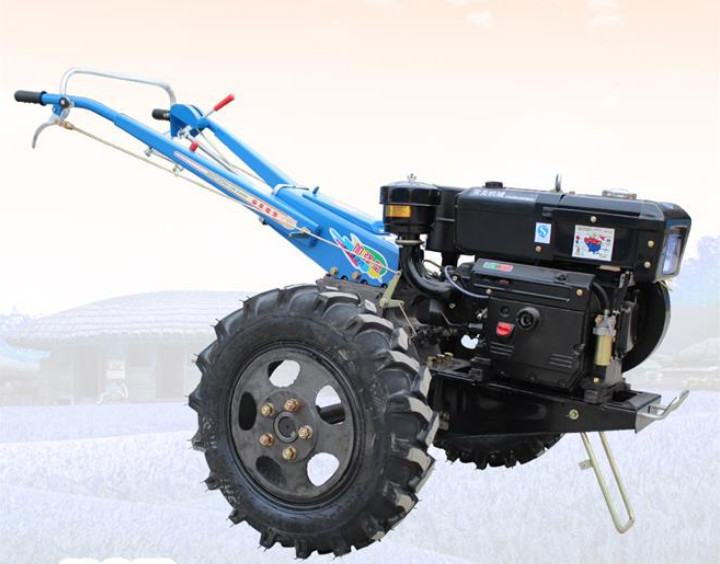 8.8kw 12hp 2 Wheel Walk Behind Tractor With Double Joint Clutch