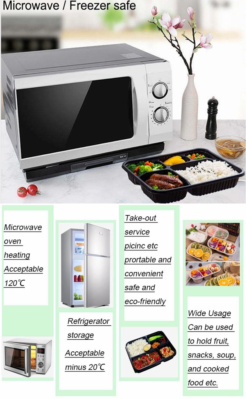 Square 25*20*5.5CM 2L Disposable Plastic Food Container