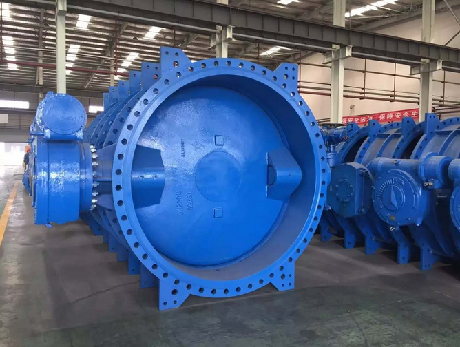 Excellent Ductile Iron EPDM Lined Wras Industrial Control Double Eccentric Flange Butterfly Valve