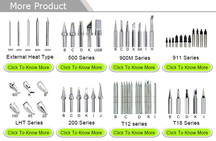 LT Soldering Iron Tips For Weller Soldering Station Green SGS