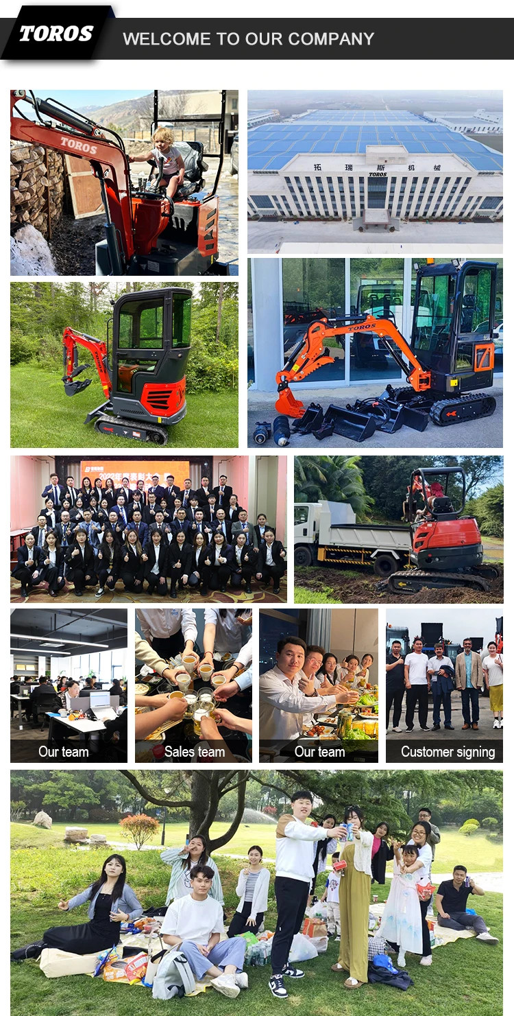 Toros 3.5 Ton Mini Excavator With Kubota Engine Micro Digger Mult Functions bagger