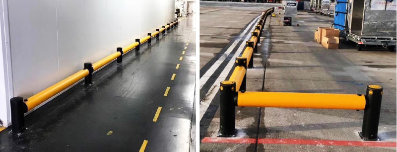 Flexible Pedestrian Barrier  Anti-Collision Guardrails Warehouse Safety Barrier Traffic Guardrails