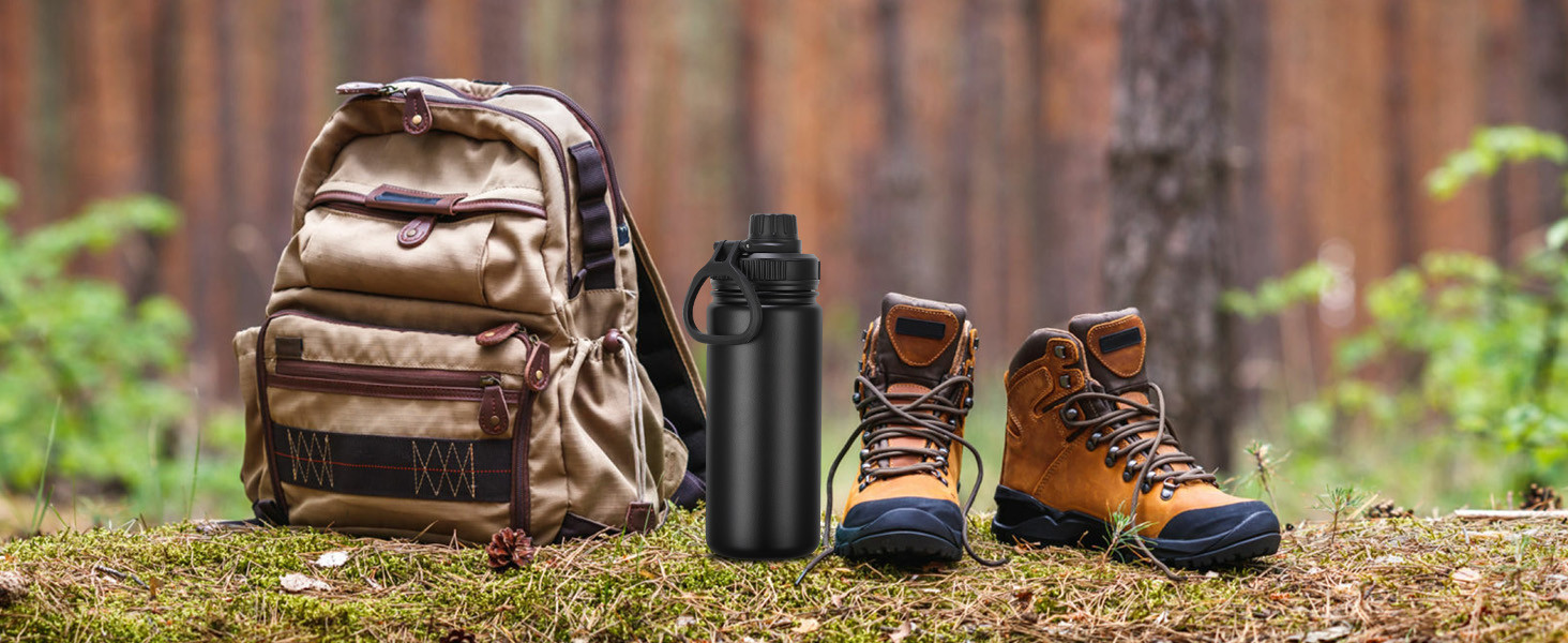 32 Ounce 1 Liter Double Wall Vacuum Insulated Metal Thermos Flask Stainless Steel Water Bottles