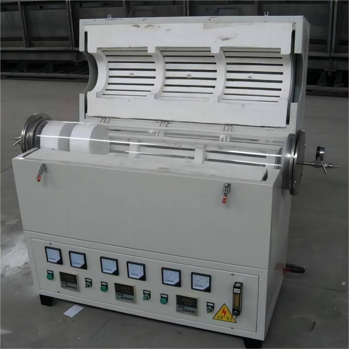 1200C PID Control Heat Treatment Continuous Carbonization Furnace With Three Temperature Zones
