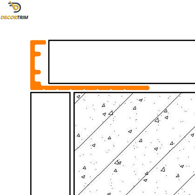 L Shape Metal Tile Profile Trim Ceramic Tile Edging Strips Aluminum Trim