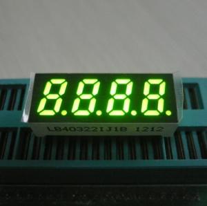 China 0.32 Inch Green Four Digit 7 Segment Led Display Temperature Humidity Indicator on sale