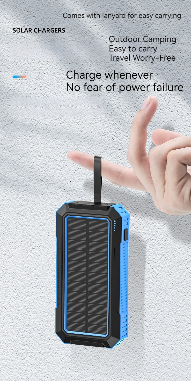15W Output Power Private Mold Wireless Charging Solar Power Bank for iPhone 30000mAh