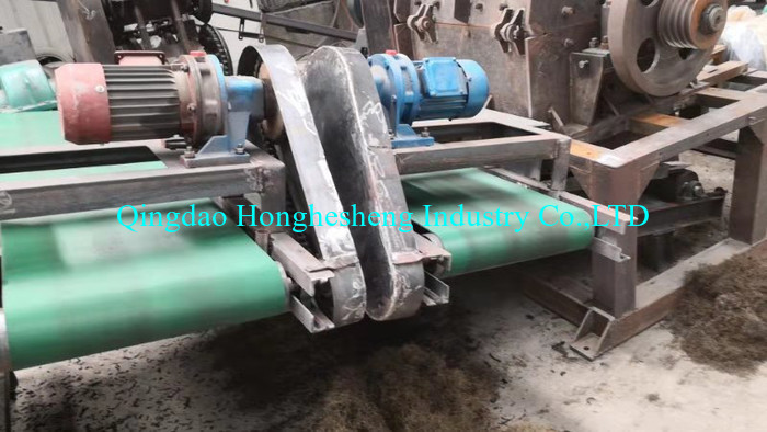 16cm Green Scrap Rubber Steel Separator Raw Rubber Steel Wire Separator Machine