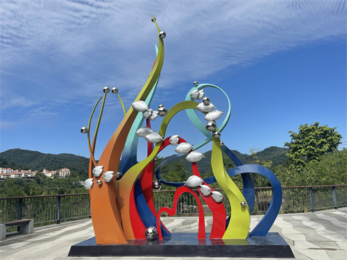 Decorative Stainless Steel Garden Statues Outdoor Customized Love Garden Statue