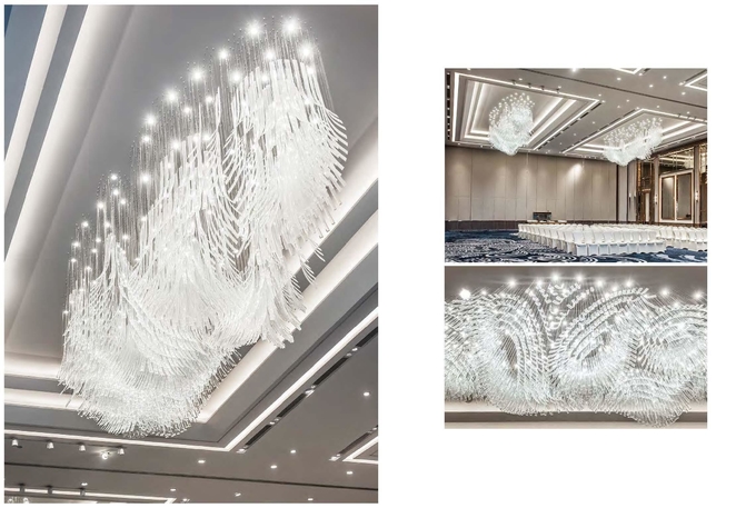 Custom Creative Clear Acrylic Chandelier Pendant Chandelier Lights