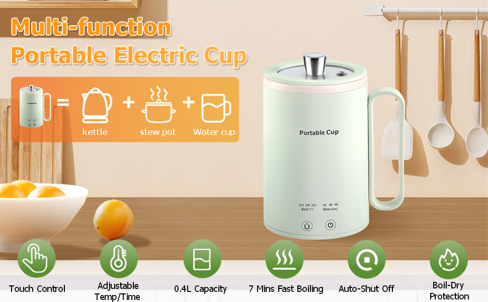 Glass Electric Tea Kettle With ProntoFill Tech