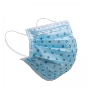 Disposable PP Non Woven Face Mask Surgical Disposable 3 Ply With Colorful Printing