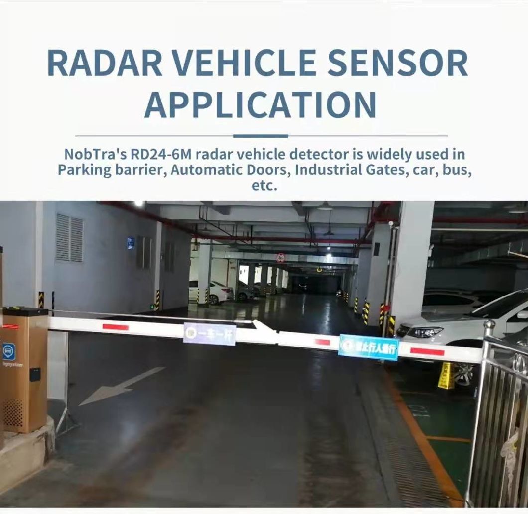 Radar Sensor Parking Entry Boom Barrier Radar Detector / Barrier Gate Safety Radar