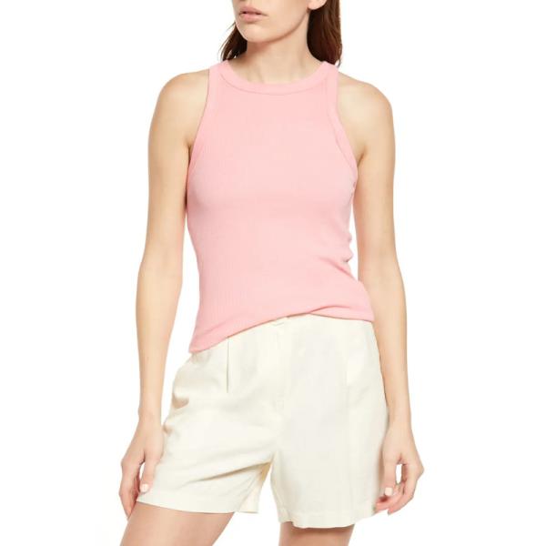 High Quality Fashionable Pink Women Blank Tank Top Sports Wear Clothing for