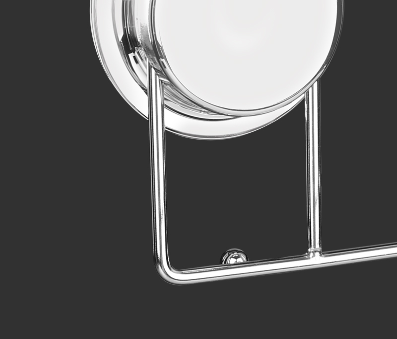 5kg Electroplating Silver Toilet Paper Holder Wall Mount Roll Suction Cup Fixed
