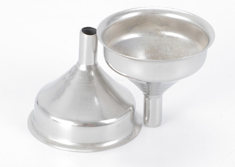 Long Mouth 5mm Stainless Steel Hip Flask Funnel / Whiskey Flask Funnel