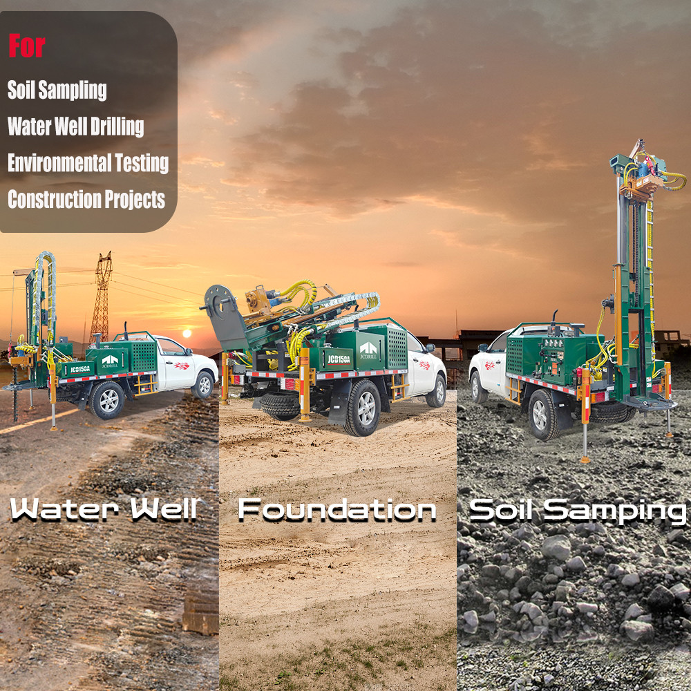 150M Pickup Mounted Auger Core Drilling Rig Versatile Use Screw Drill Tools