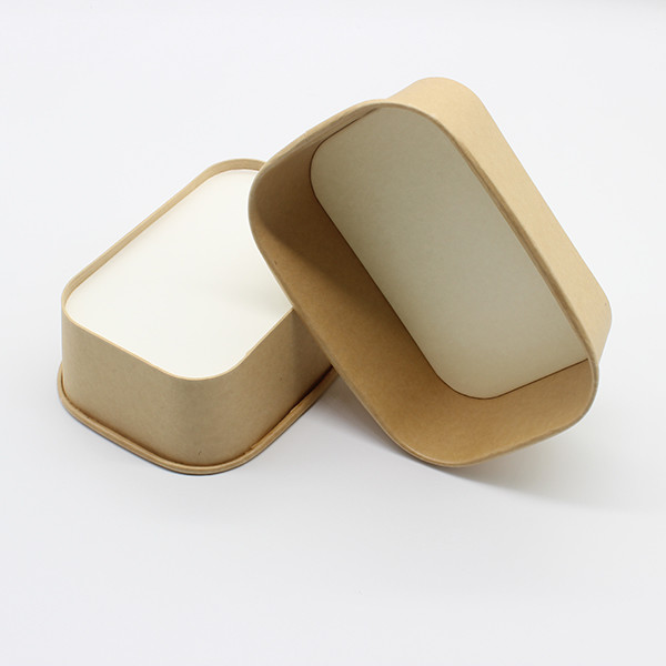 Rectangular Kraft Paper Bowls Paper Soup Bowls Sustainable Eco Friendly