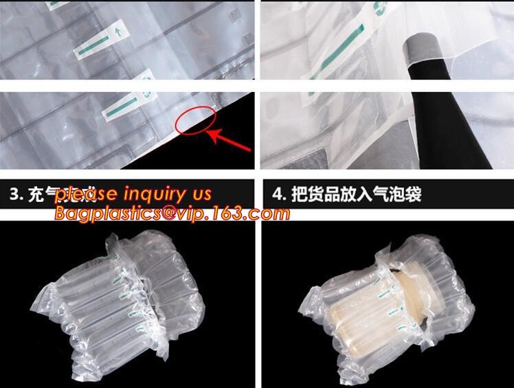 Plastic wrap air bag colume double layer bubble courier bag poly bubble bag for promotion, Shockproof Safety Air Cushion