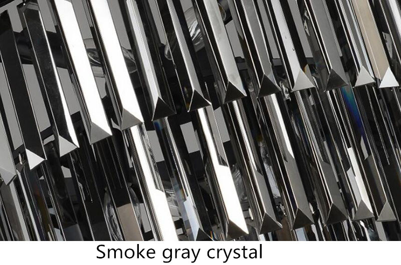 Modern Vintage Crystal Prism Chrome Black body Ceiling light crystal chandelier ceiling lights(WH-CA-54)
