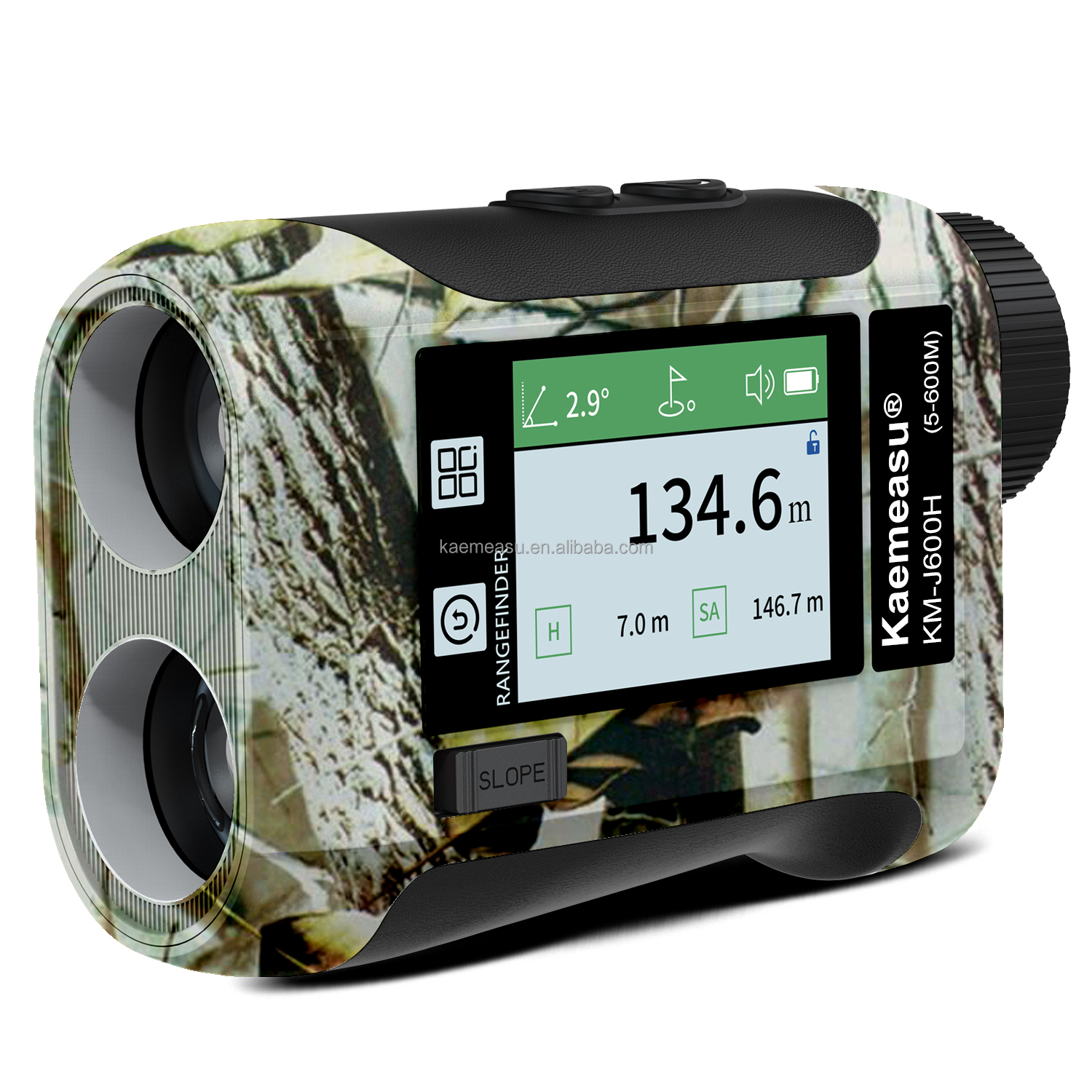 kaemeasu Laser Distance Meter Professional Hunting Rangefinder Outdoor Activities Handheld Shooting Range Finder F450