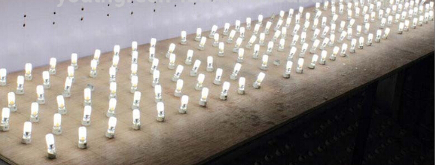 2.5W silicone AC220V G9 LED Light 58pcs Epistar LED with SMD3014