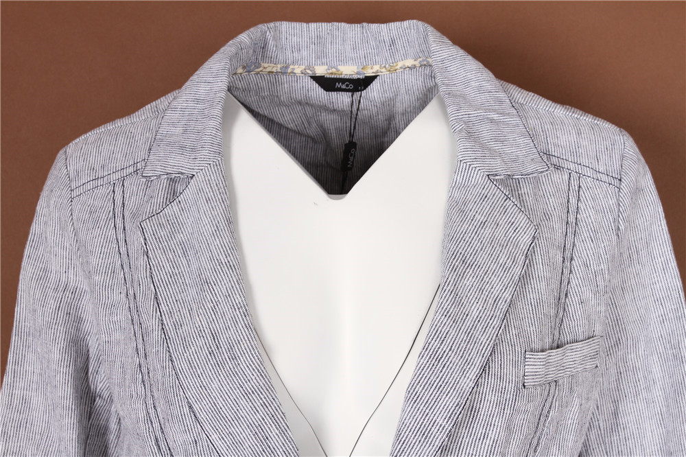 Lady's casual blazer, Women's casual blazer, Striped, Cheap Price