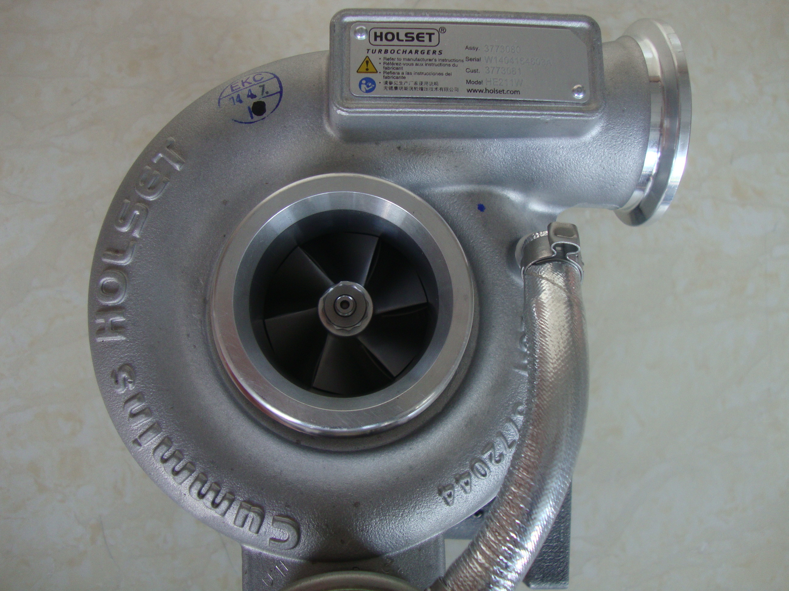 ISF2.8 Diesel Engine Spare Parts HE211W Standard Concrete Mixer Truck Turbocharger Assy 3773081 3773080