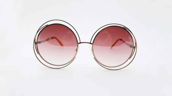 Ladies' fashion accessories Metal sunglasses 2019 fashion design UV 100% Round