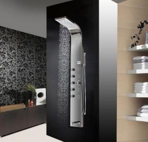 China stainless steel massage shower mixer shower panels on sale