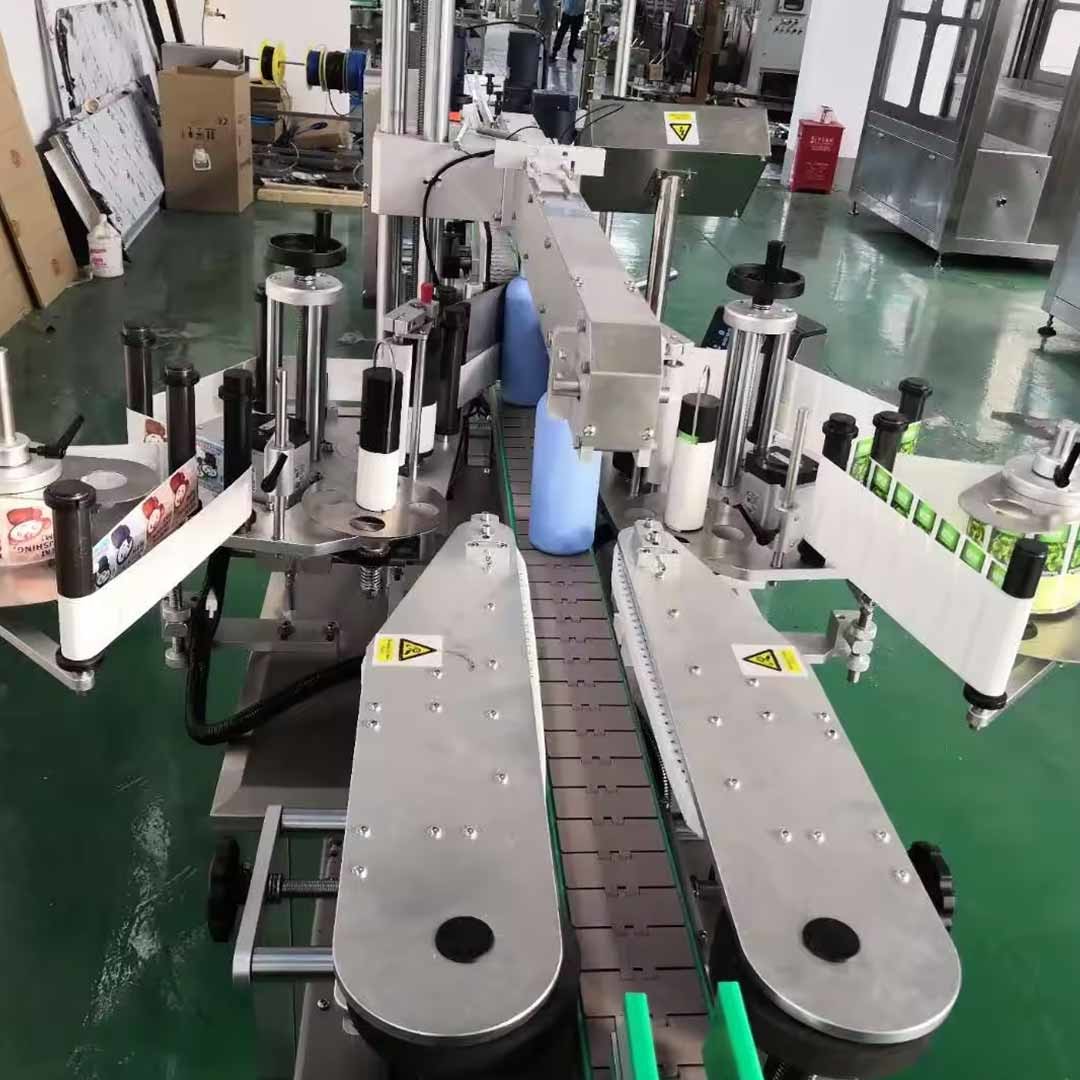 Automatic High Speed Front And Back Labeling Machine Squere Jar Labeling Applicator