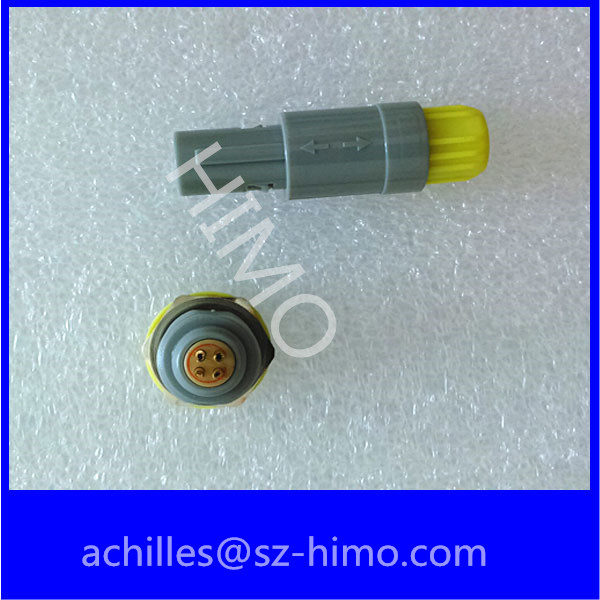 push pull 4pin lemo plastic circular connector PAG PKG female panel mount receptacle