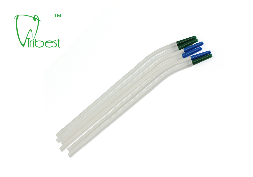 Universal Disposable Dental Surgical Tip PVC Dental Suction Tip Blue Green
