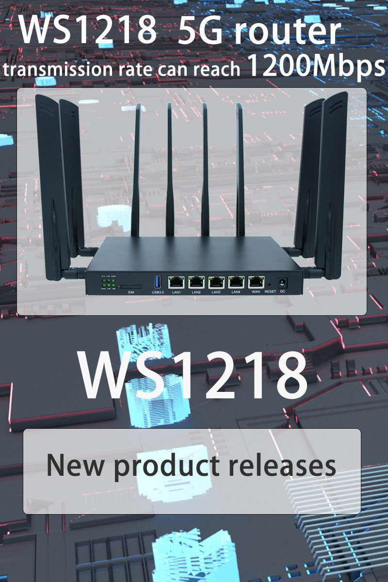 48V POE 5G Industrial Router 1200Mbps 5g Wireless Modem Router