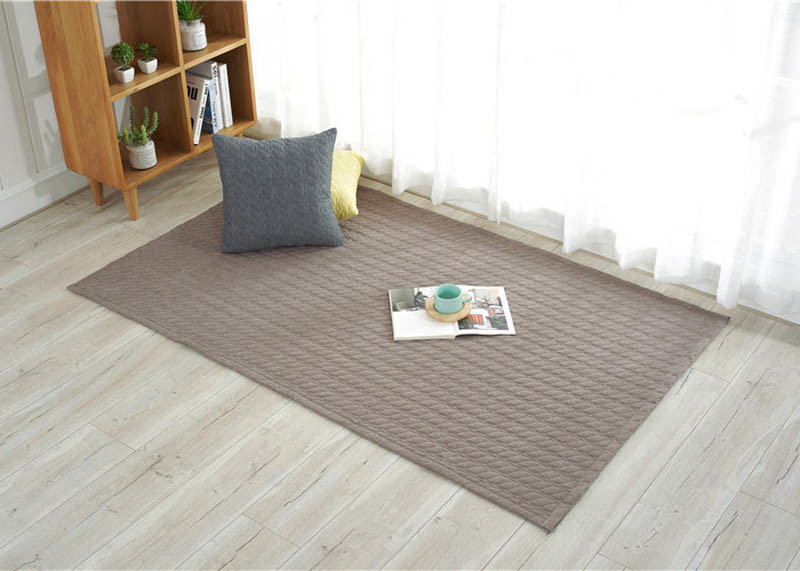 Hand Made cotton door mats , Study carpet mat for living room Customized