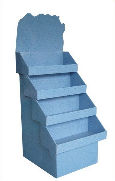 BWCD201913 Corrugated display stand Eco Friendly Cardboard Floor Displays , Cardboard Counter Display Stands