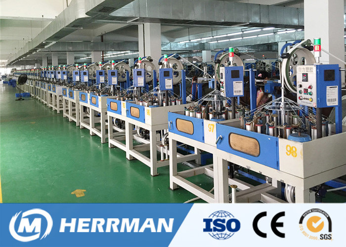 Single Head Wire Harness Braiding Machine , High Speed Braiding Machine