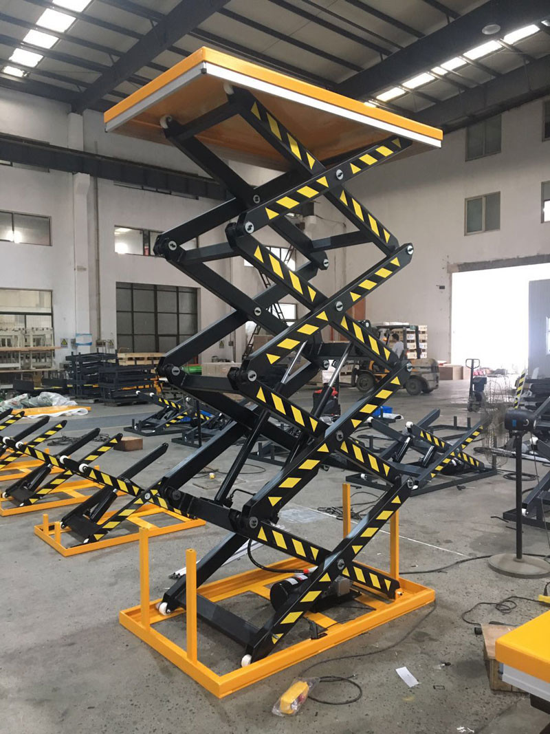 150 Kg 400kg Hydraulic Manual Scissor Lift Table Four Scissors Height 4000mm