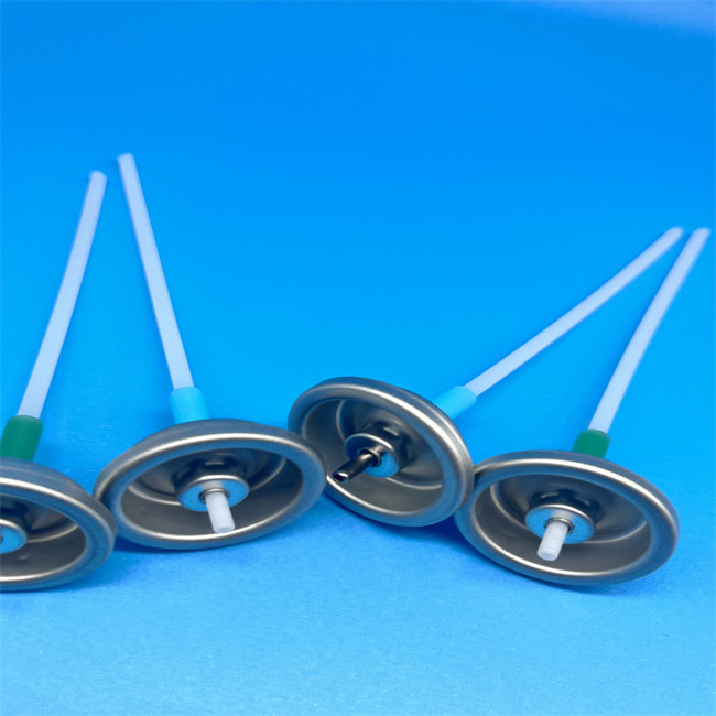 Button Actuated Mist Spray Aerosol Valve Free Sample Aluminum Gasket Seal Tianjin Port