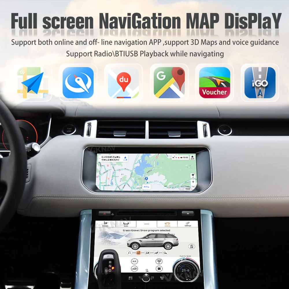 Android Auto Car Radio For Range Rover sport L494 2013-2017 Touch Screen Multimedia Player GPS Navigation Head Unit