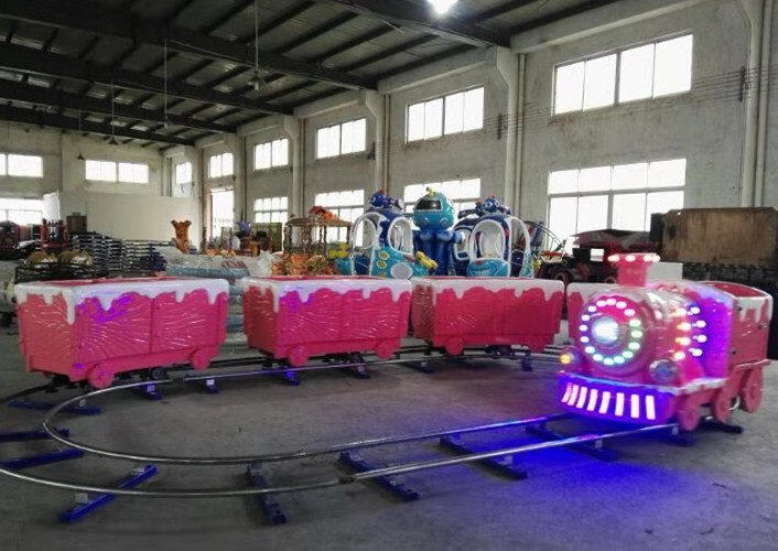 14 Kids Train Kiddie Ride Fiberglass Steel Material Standard 30M Length